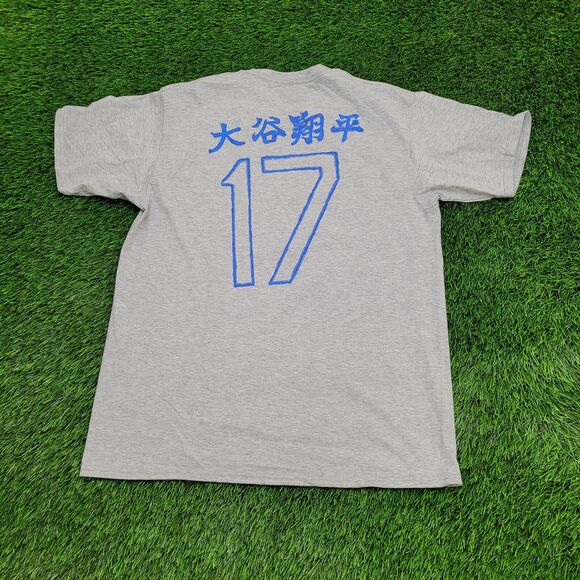 LA Dodgers Shirt Large 21x28 Gray Majestic - Picture 2 of 13